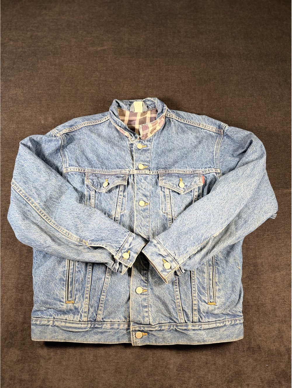 Vintage Montero Jeans Light Blue Denim Jacket, Size 42
